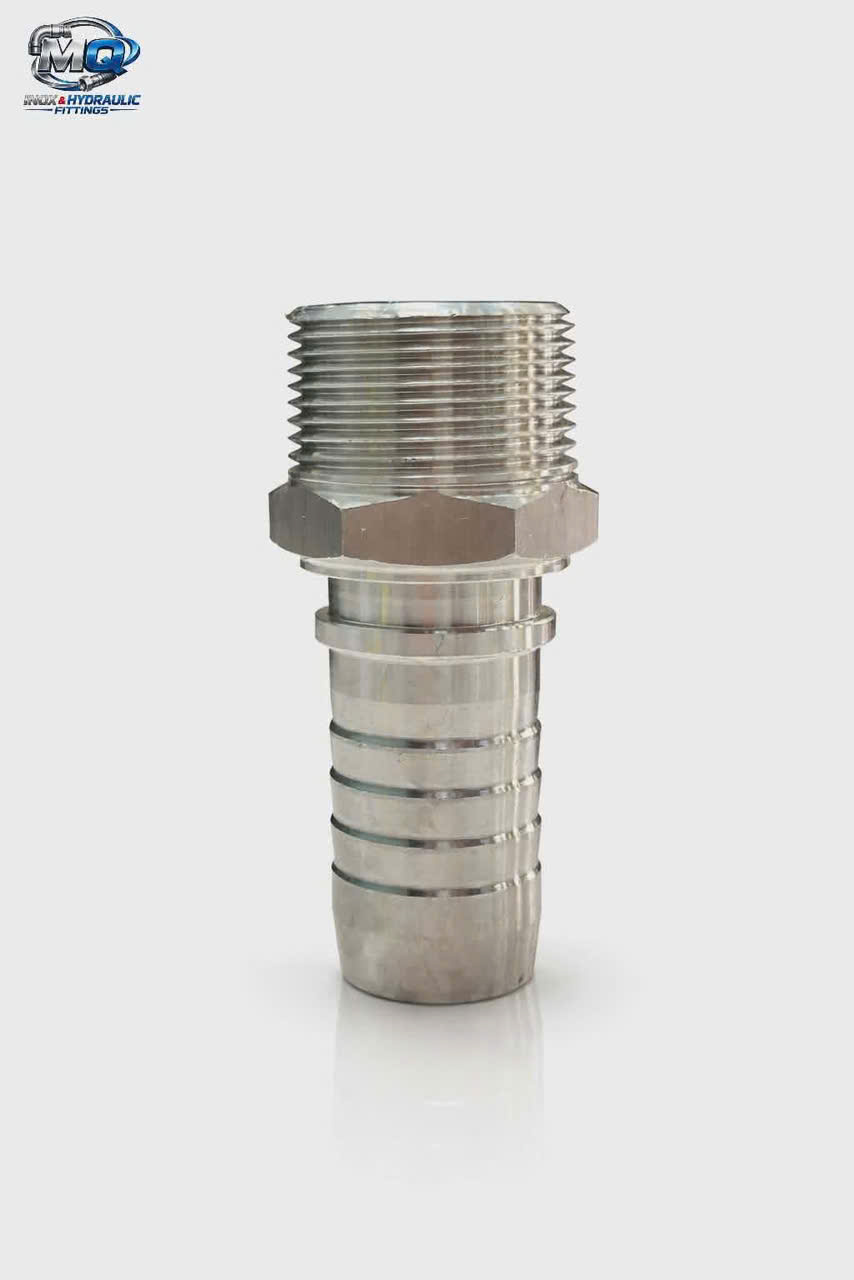 Đầu bấm ren ngoài inox BSPT